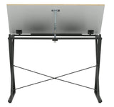 SD STUDIO DESIGNS Axiom II Drawing 42" Wide Adjustable Top Drafting Table, Graphite Black/Ashwood SD STUDIO DESIGNS