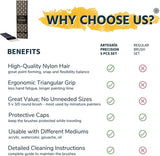 Detail Paint Brush Set - 5 Miniature Paint Brushes Size round 3/0 000 - Fine Tips Ergonomic Handles for Small Scale Models WoodArtSupply