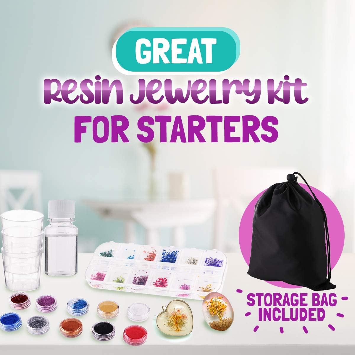 Resin Jewelry Making Starter Kit - Resin Kits for Beginners with Molds and Resin Jewelry Making Supplies - WoodArtSupply