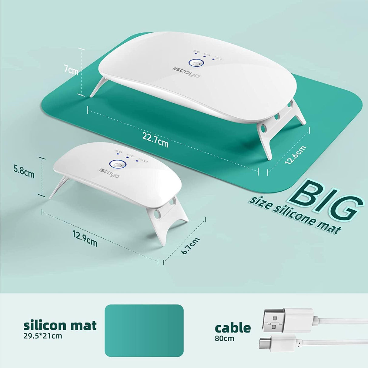 2 Pack UV Light for Resin, 48W Large Size Dual Wavelength UV Resin Light and Portable UV Lamp for Resin Curing, UV Resin Kit, Resin Supplies for UV WoodArtSupply