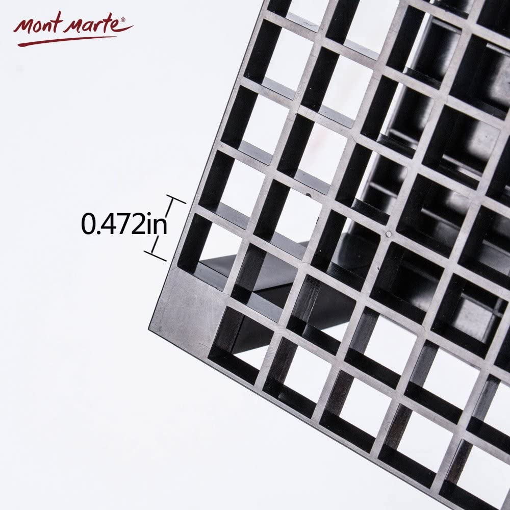 96 Hole Plastic Pencil & Brush Holder for Paint Brushes, Pencils, Markers, Pens and Modeling Tools. Provides Excellent Art Studio Organization. WoodArtSupply