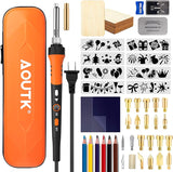 Wood Burning Kit,72 Pcs Wood Burning Tool with Adjustable Temperature 200~450°C WoodArtSupply