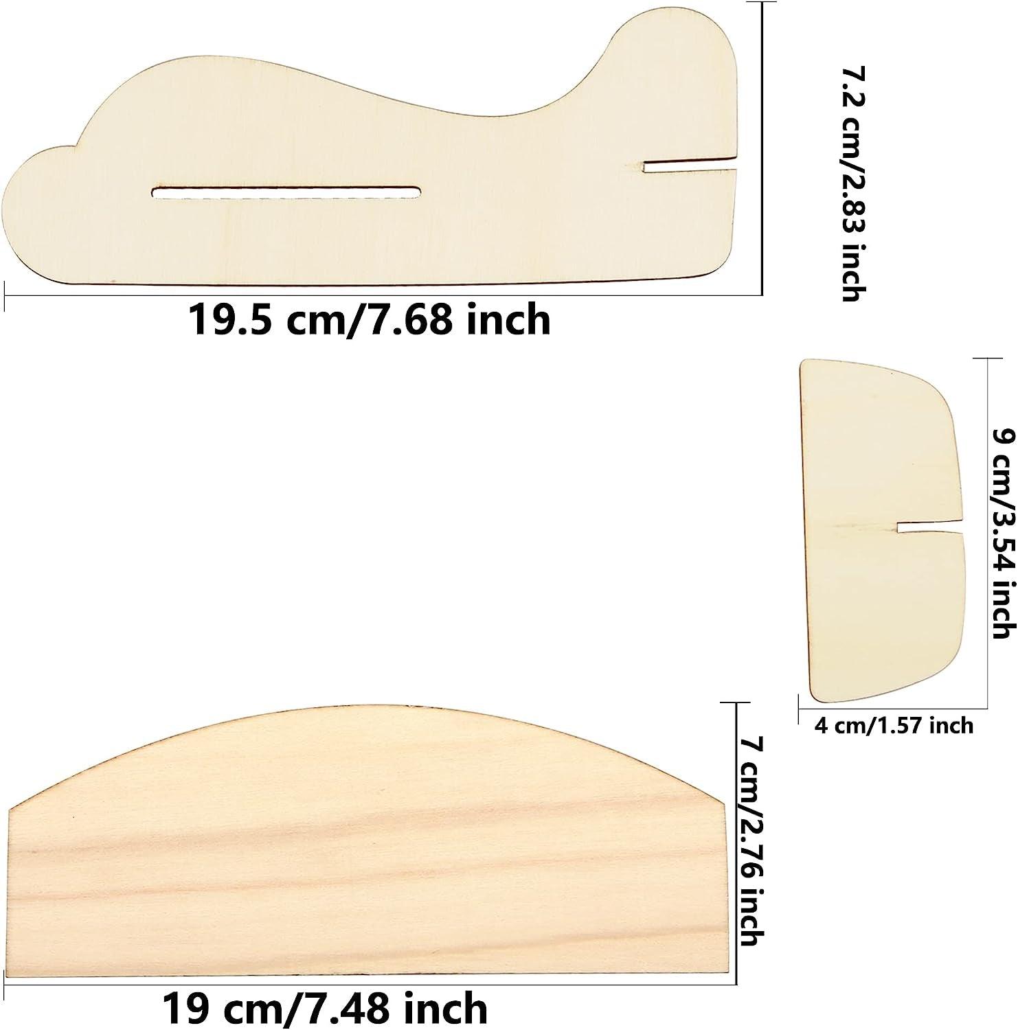 16 Pack DIY Wood Airplane Toys Unfinished Wooden Model Plane to Paint Wooden Craft WoodArtSupply