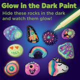 Creativity for Kids Glow in the Dark Rock Painting Kit - Painting Rocks Craft, Arts and Crafts WoodArtSupply