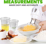 Disposable Measuring Cups for Resin - Pack of 20 8Oz Clear Plastic Measuring Cup for Epoxy Resin, Stain, Paint Mixing - Half Pint Reusable WoodArtSupply