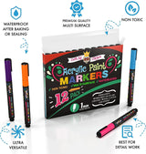 Acrylic Paint Markers 1Mm, Acrylic Paint Pens for Rock Painting/Stone, Ceramic, Glass WoodArtSupply
