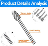 Carving Bits Wood Engraving Router Bit with 1/8"(3Mm) Shank, 20Pcs HSS Different Burr Set to Meet Your Different Needs, Durable Rotary Tools WoodArtSupply