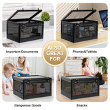 Large Lock Box for Personal Items, Combination Lockable Storage Box for Office Locker/School/Medicine/Snacks/Phone Jail/Electronic/Home Lalifebuss