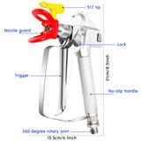 SG02 Airless Paint Spray Gun High Pressure 3600PSI 517 Tip Swivel Joint for Pump Sprayer Parts Accessories(2 Sets) Chumia