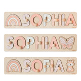 Personalized Name Puzzle Montessori Toys Nursery Decor Customized Puzzle Educational Toy Christmas Gift For a 1 Year Old Gifts Kids Name Sign for BUSY PUZZLE