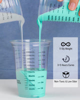 Nicpro 74oz Silicone Mold Making Kit, Platinum Liquid Silicone Rubber for Mold Maker, Jade Green Flexible & Food Safe Mix Ratio 1:1 for Casting 3D Nicpro