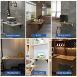 Need Fold Wall Mounted Table Folding Workbench Length 47.2" Width 20" Perfect Addition to Garage & Shed/Home Office/Laundry Room/Home Bar/Kitchen & Need
