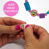 Just My Style Emoticon Message Beads, DIY 20+ Custom Accessories Using Symbols Alphabet Letters & Emojis, Great for Sleepover & Girls Night, Perfect Just My Style
