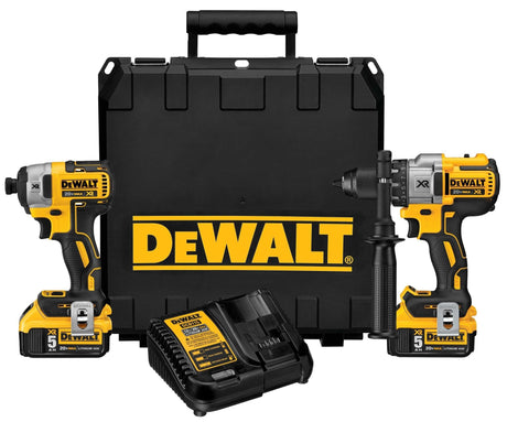 DEWALT 20V MAX Hammer Drill and Impact Driver, Cordless Power Tool Combo Kit with 2 Batteries and Charger (DCK299P2) DEWALT