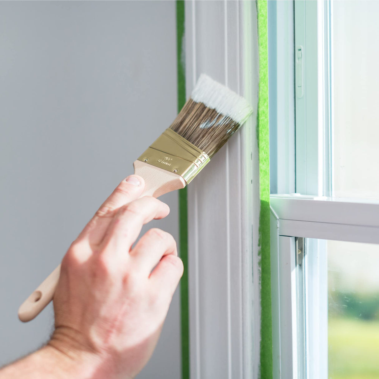 FROGTAPE Multi-Surface Painter's Tape with PAINTBLOCK, Medium Adhesion, 1.88" Wide x 60 Yards Long, Green (1358464) FROGTAPE