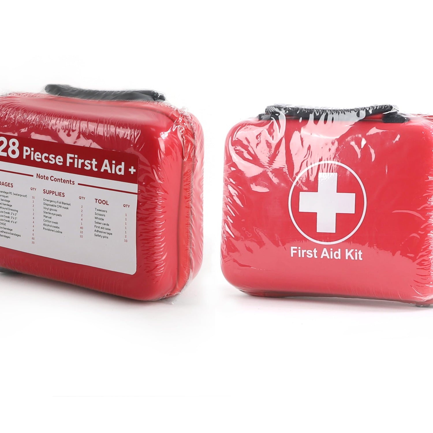 Compact First Aid Kit (228pcs) Designed for Family Emergency Care. Waterproof EVA Case and Bag is Ideal for The Car, Home, Boat, School, Camping, SHBC