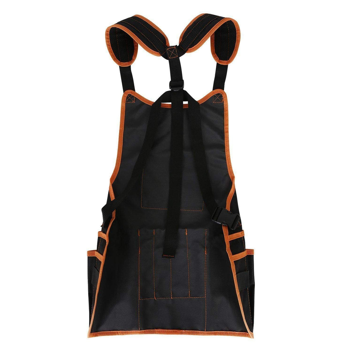 JBBERTH Woodworking Apron with 16 Pockets, Work Aprons, Cross-Back Straps Adjustable Size, Durable Canvas Construction, Reinforced Edges, Adjustable JBBERTH