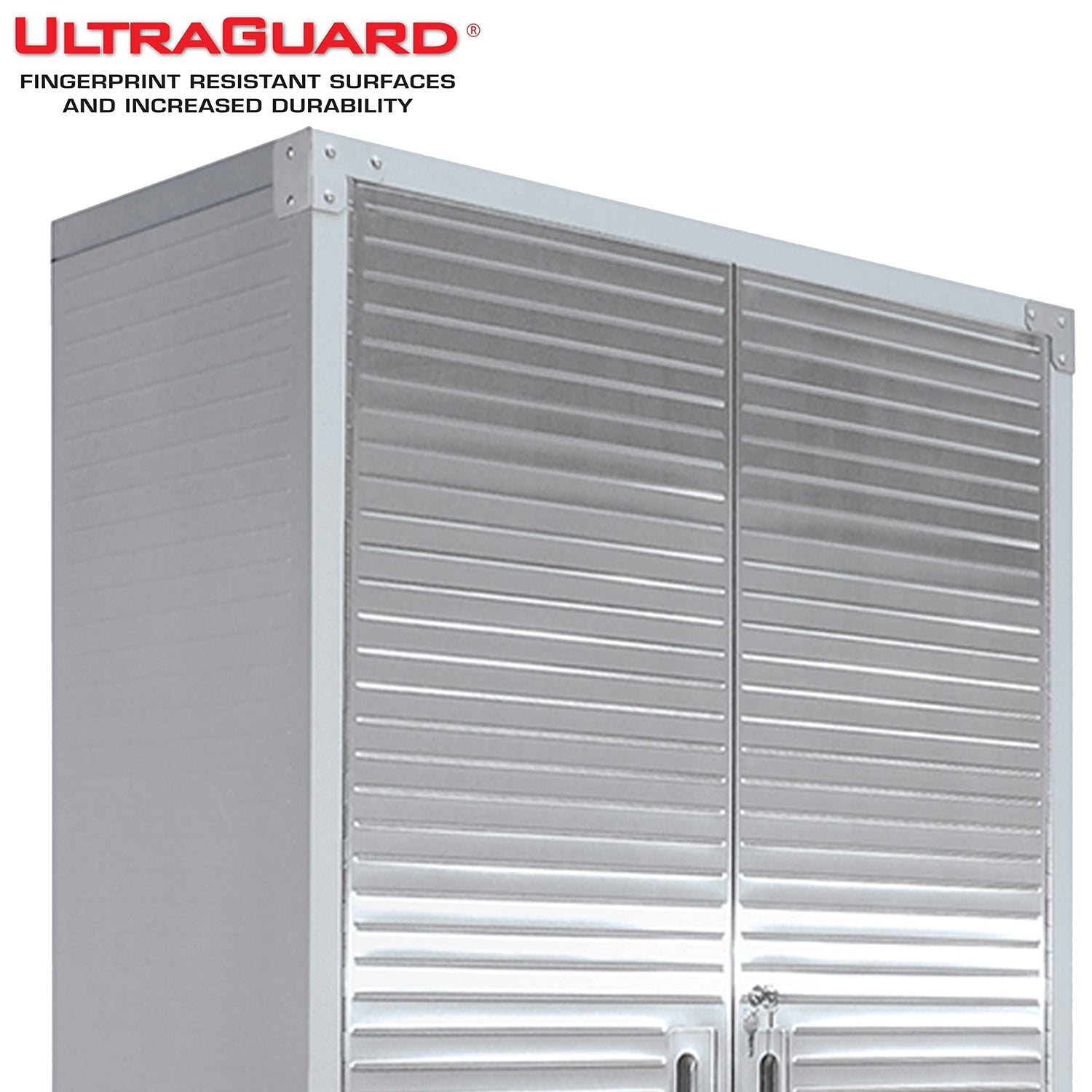 Seville Classics Full Door Rolling Storage Cabinet, 36" W x 18" D x 72" H, Granite Seville Classics