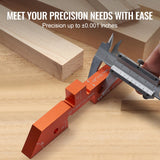 VEVOR Router Table Setup Bars, 14 pcs, Precision Aluminum Setup Blocks Height Gauge Set, with Laser Engraved Size Markings Storage Case, Measuring VEVOR