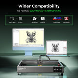 22W Laser Engraver 4-in-1 Rotary Roller Kit for Glass Tumbler Ring, Air Assit 120W Laser Cutter Laser Engraving Machine for Wood Metal Acrylic CNC CREALITY FALCON