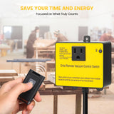 Dust Collector Remote Switch, Ortis 120V Wireless Remote Switch for Dust Collector, 328FT Wireless Range (Battery Included), Heavy Duty Design, Save Ortis