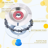 8 Pcs 5/8 Inch Wood Carving Chain Disc 4 Inch 22 Teeth Saw Blade Wood Carving Disc with Replacement Saw Chains for Chain Disc Grinding Replacement Honoson