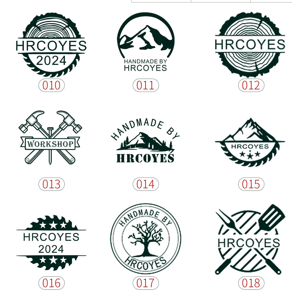 Personalized Custom Wood Burning Stamp with Handle - Unique Logo Branding Tool for Wood, Leather, and Food Generic