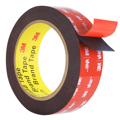 Double Sided Tape Heavy Duty, Waterproof Mounting Foam Tape, 16.4ft Length, 0.94in Width, Strong Adhesive Tape for Car, Wall, LED Strip Light,