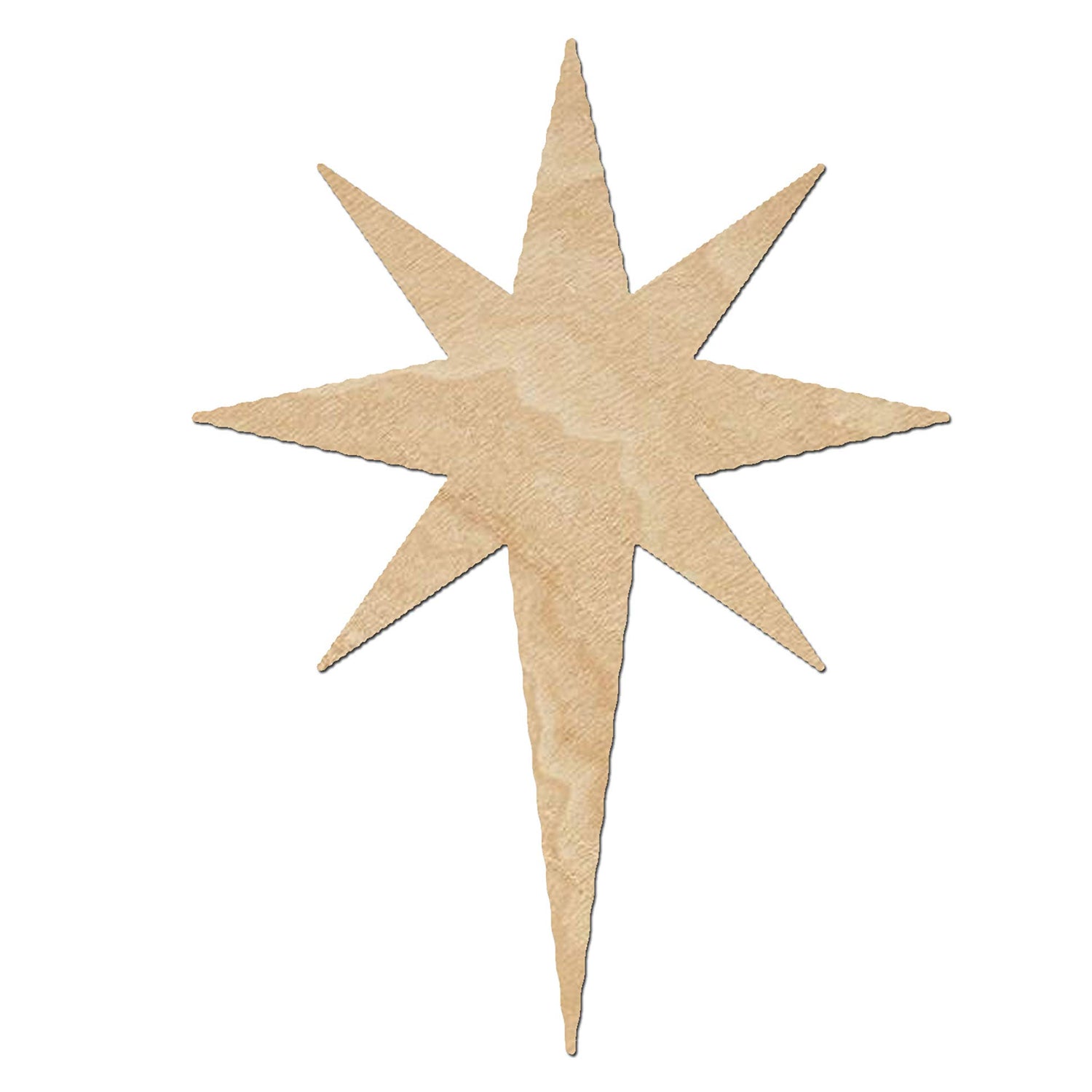 Bethlehem Star Wood Cutouts for crafts, Laser Cut Wood Shapes 5mm thick Baltic Birch Wood, Multiple Sizes Available Elliefont Styles