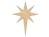 Bethlehem Star Wood Cutouts for crafts, Laser Cut Wood Shapes 5mm thick Baltic Birch Wood, Multiple Sizes Available Elliefont Styles
