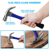 112 Piece Power Tool Combo Kits with 21V Cordless Drill, Professional Household Home Tool Kit Set with DIY Hand Tool Kits for Garden Office House jar-owl