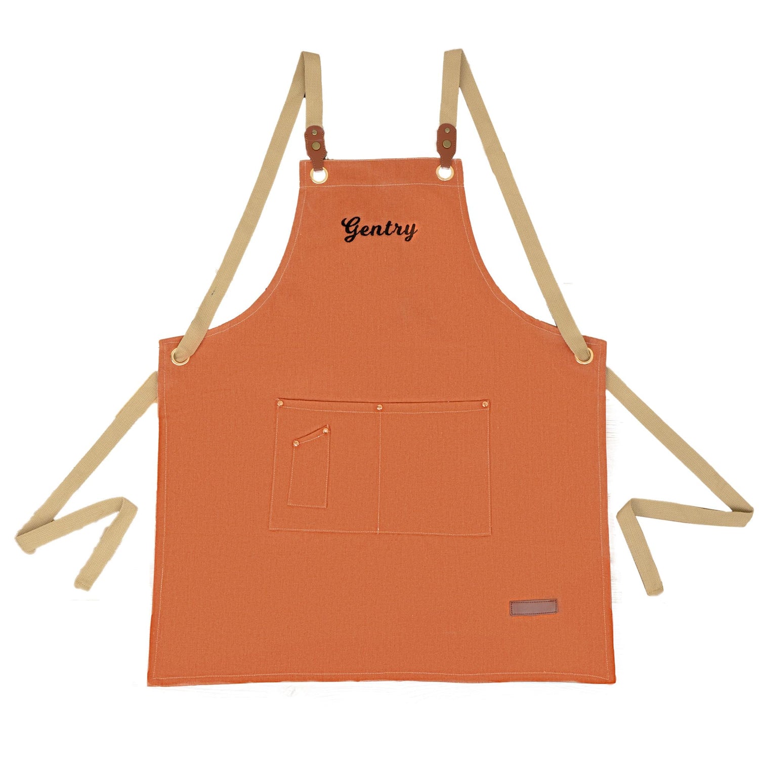 MT WORLD Personalized Chef Apron with Cross Back Straps for Men Women, Cotton Canvas Apron for Artists Painting, Kitchen Cooking Cross Back Apron for MT WORLD