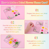 Dried Flowers for Resin, Real Nature Dried Pressed Flower Leaves Bulk with Tweezers for DIY Nail Art Cards Scrapbooking Crafts Jewelry Making Epoxy Cruzix