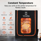 3D Printer Enclosure with LED Lighting, Fireproof Dustproof Tent Constant Temperature Protective Cover for Creality Ender 3/Ender 3 Pro/Ender YOOPAI