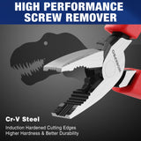 WORKPRO 6.5" Linesman S Screw Extractor Pliers(Combination Pliers) with Unique Non-slip Jaws, Stripped Screw Remover Tool, Lineman Pliers for Quickly WORKPRO