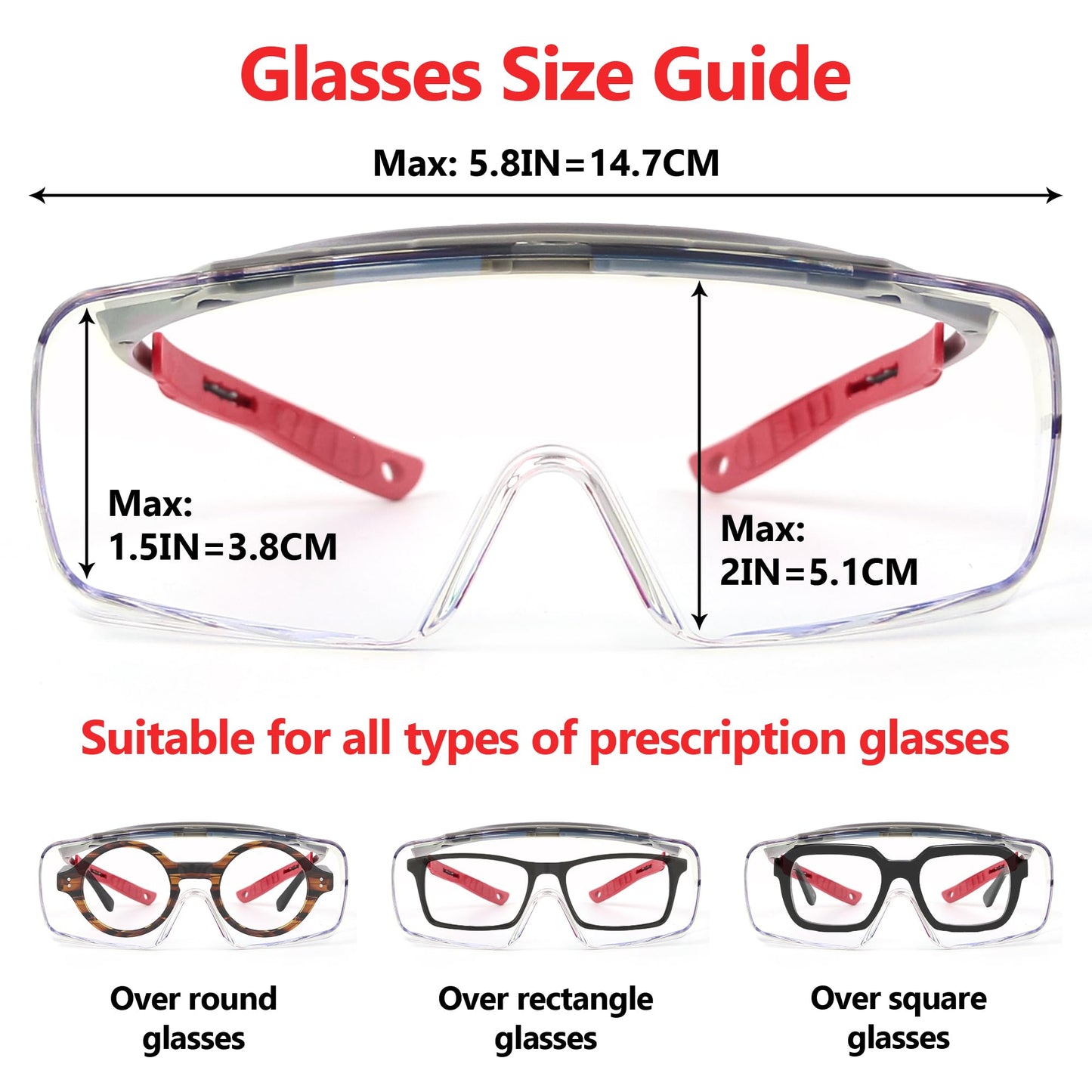 Professional 10600nm CO2 Laser Glasses for Eye Protection,Safety Goggles Cover Prescription Glasses, 9000-11000nm Laser Safety Glasses OD6+Level for - WoodArtSupply