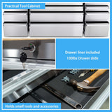 CHETTO C 72 in Tool Chest Tool Box Mobile 15 Drawers Storage Rolling Cabinet with Wheels Lock Key Locking System Drawer Liners for Garage Warehouse CHETTO C