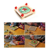 Happytime Kids' Flower & Leaf Press Nature Crafts Wooden Art Kit Outdoor Play Learning Toy Creativity Pressed Flower Art Kit DIY Recycle Floral Press Happytime