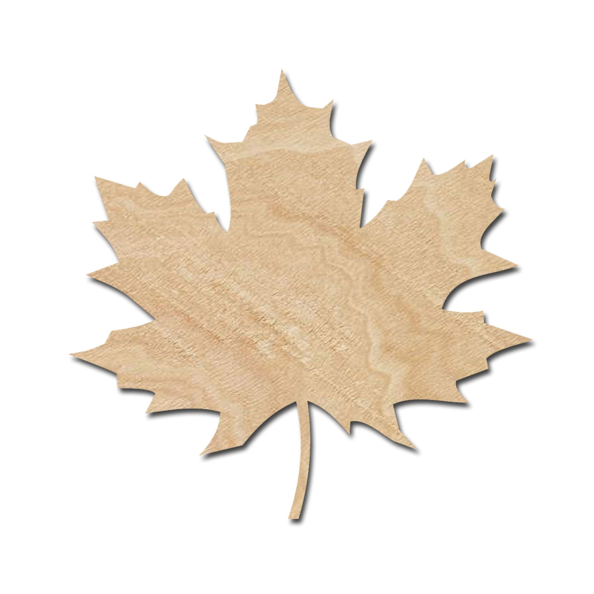 Maple Leaf Wood Cutouts for crafts, Laser Cut Wood Shapes 5mm thick Baltic Birch Wood, Multiple Sizes Available - WoodArtSupply