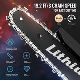 Mini Chainsaw Cordless 6-Inch with 2 Batteries 40V 19.2 Ft/s Battery Powered Electric Power Chain Saws with Security Lock, Upgraded Handheld Small ODOGYM