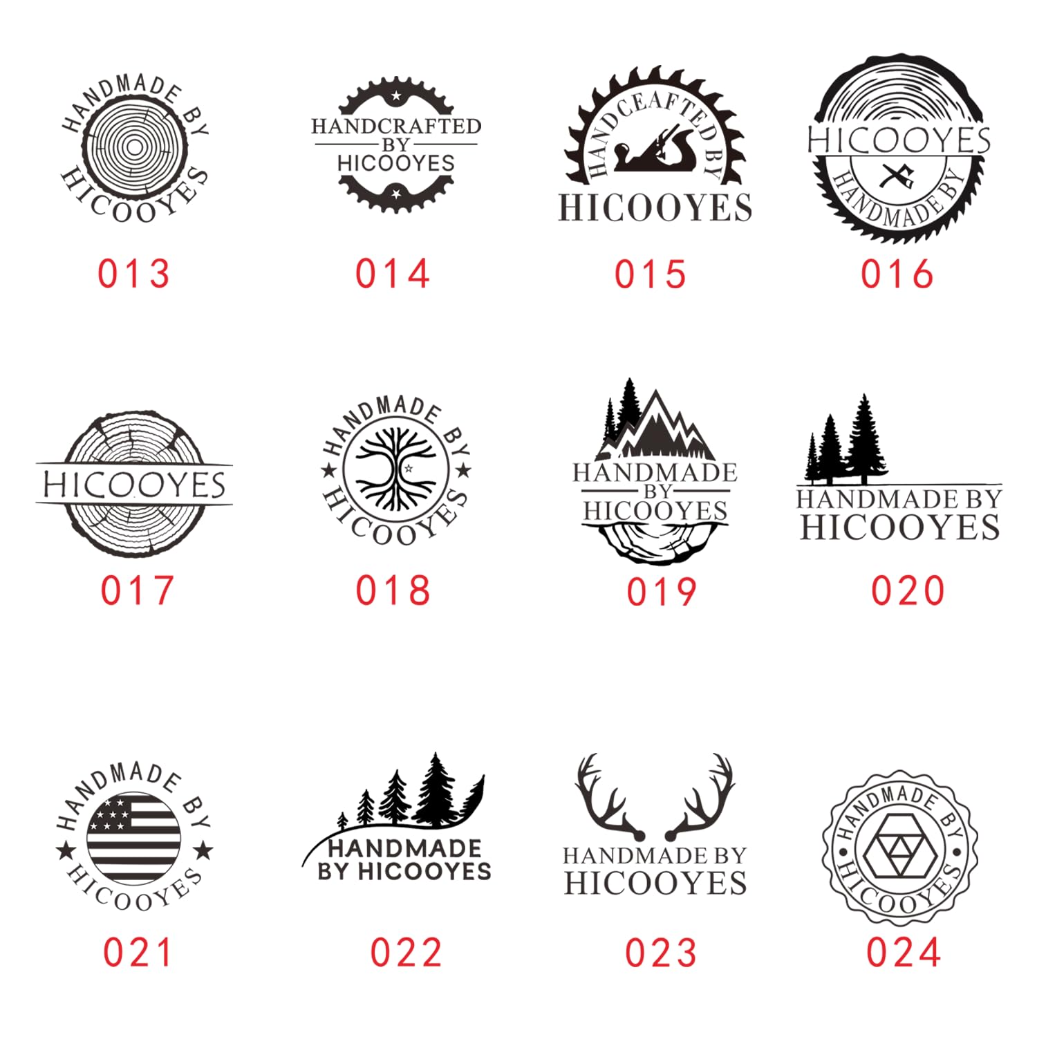 Customised Wood Branding Iron Kit - Personalised Mini Letters & Logo Stamp for Wood, Leather & Crafts Yuwu