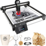 Official LONGER RAY5 Laser Engraver,10W Laser Engraving Machine with 3.5 inch Touch Screen,60W DIY Laser Cutter for Custom Design,Laser Engraver for Longer