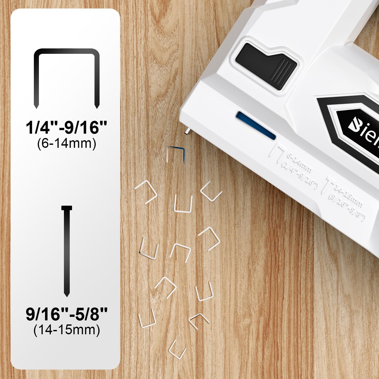 Bielmeier Electric Staple Gun, 2 in 1 Lithium-ion Electric Stapler, 4V Cordless Brad Nailer Kit with Staples Nails, USB Charger, Power Tacker for populo