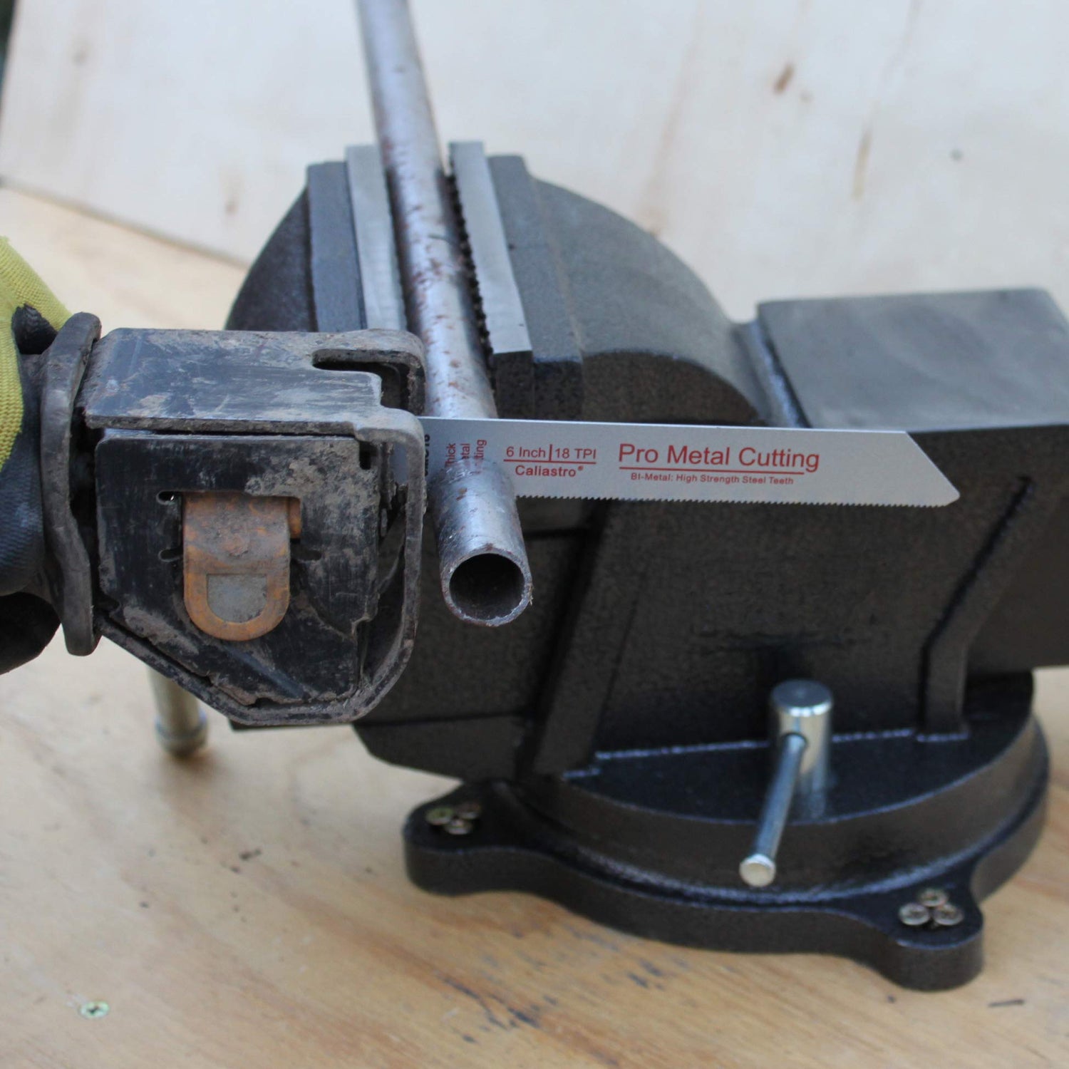 6-Inch Thick Metal Cutting Reciprocating Saw Blades (18 TPI) Made of Long Lasting Bi-Metal (HSS Teeth Bonded to HCS Body) - 8 Pack - Caliastro Caliastro