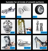 Liquid Mirror Chrome Marker, 3PCS DIY Silver Liquid Chrome Oil-based Paint Marker Pen for Any Surfac PeaMirmy