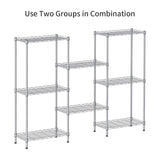SINGAYE 4 Tier Shelf Adjustable Storage Shelf Wire Shelving,350LBS Load Capacity,Metal Storage Rack for Kitchen Office Home Storage Pantry SINGAYE