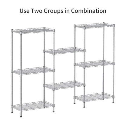 SINGAYE 4 Tier Shelf Adjustable Storage Shelf Wire Shelving,350LBS Load Capacity,Metal Storage Rack for Kitchen Office Home Storage Pantry - WoodArtSupply