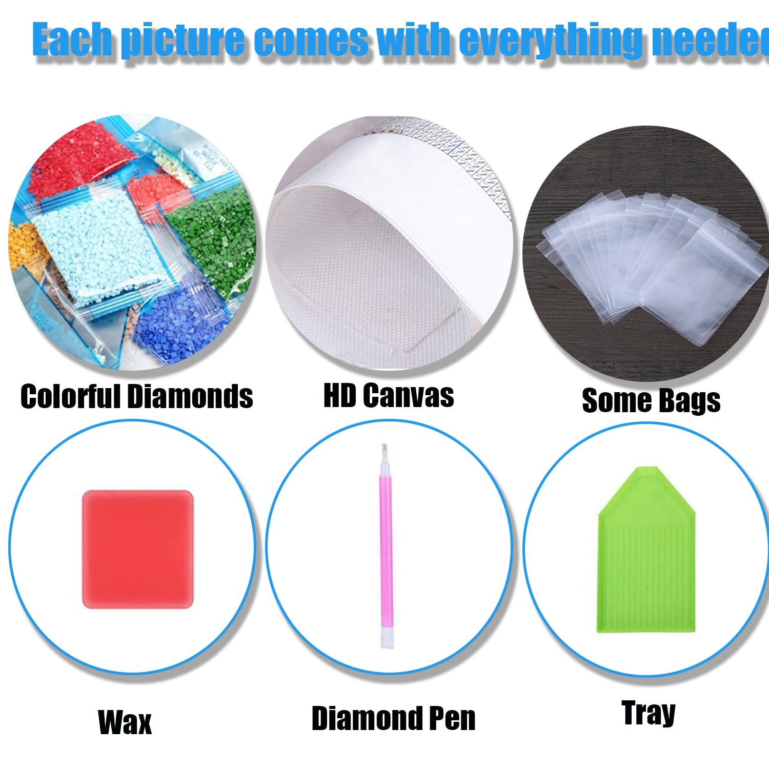 FOXKISS Horse Diamond Art Painting Kits for Adults - Full Drill Diamond Dots Paintings for Beginners, Round 5D Paint with Diamonds Pictures Gem Art FOXKISS