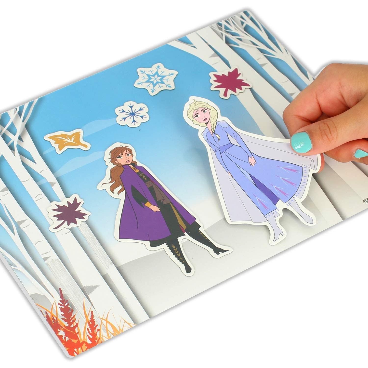 Tara Toys Frozen 2 Enchanted Activity Tote - Ultimate Princess Adventure Bag with Coloring Books, Stickers, and Craft Supplies, Travel-Friendly Set Disney