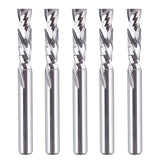 SpeTool 5PCS Compression Router Bits 1/4 inch Shank 1/4" Cutting Diameter ,Carbide UP Down CNC Router Bits Set Wood Router End Mills Carving Slotting SpeTool